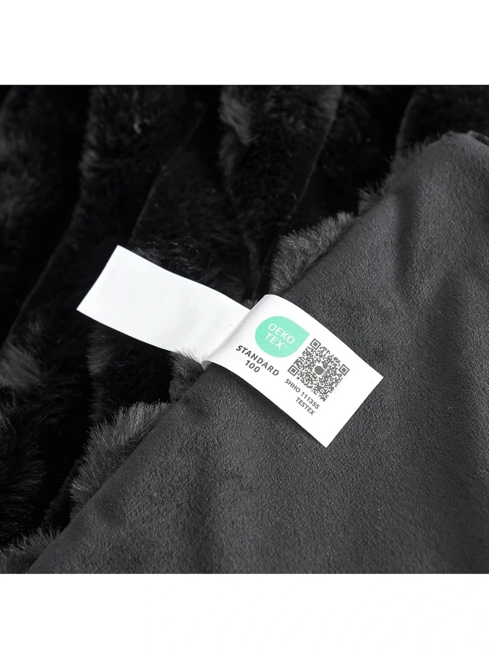 Faux Fur Throw Blanket queen size for bedroom 90*90” plush blanket